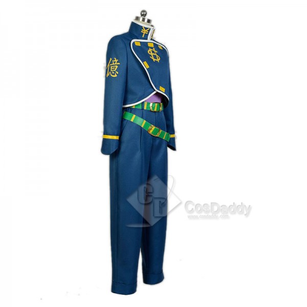 JoJo's Bizarre Adventure 4 Nijimura Okuyasu Dollar Uniform Cosplay Costume