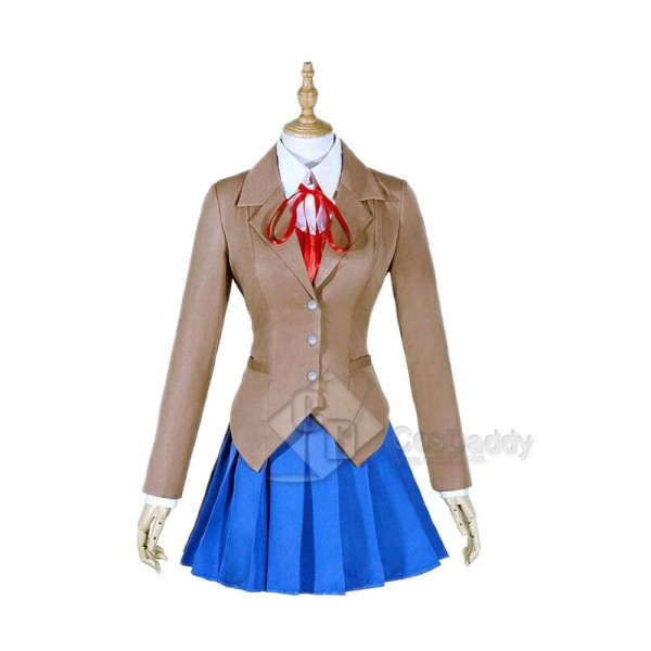 Doki Doki Literature Club Uniform Sayori Yuri Natsuki Monika Cosplay Costume