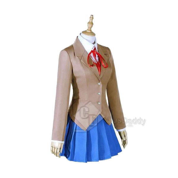 Doki Doki Literature Club Uniform Sayori Yuri Natsuki Monika Cosplay Costume