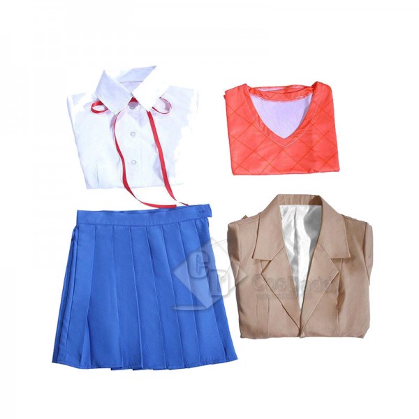 Doki Doki Literature Club Uniform Sayori Yuri Natsuki Monika Cosplay Costume