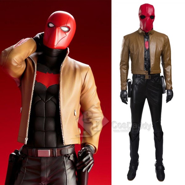 DC Comics Batman Red Hood Robin Jason Todd Cosplay Costume