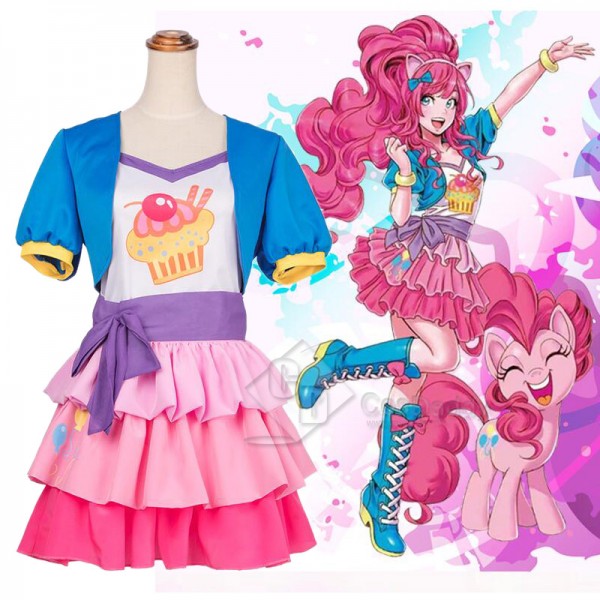My Little Pony: The Movie Pinkie Pie Jacket Dress Cosplay Costume