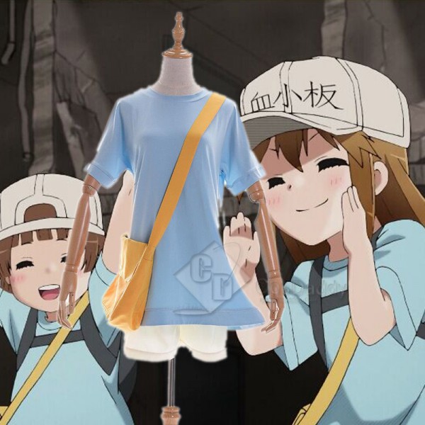 Cells At Work Platelet T-shirt Bag Cosplay Costume
