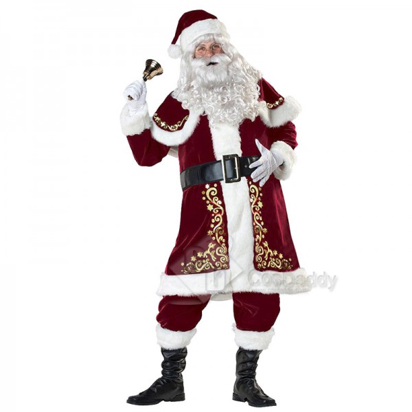 Men's Christmas Santa Claus Party Cosplay Costume