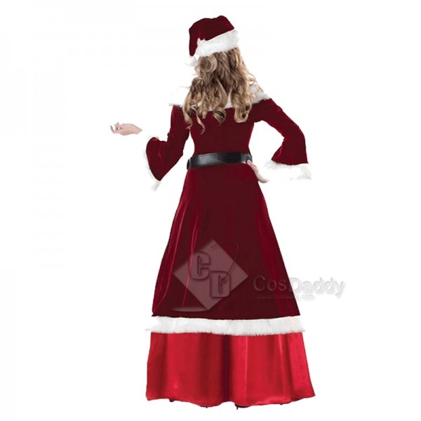 Women's Christmas Santa Claus Party Cosplay Costume