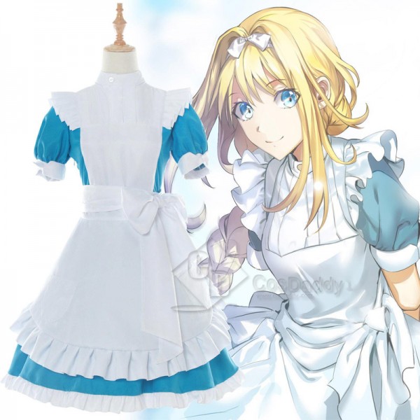 Sword Art Online Alicization Alice Maid Apron Dres...