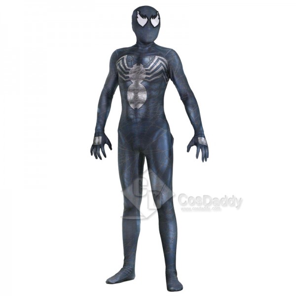 Venom Symbiote Eddie Brock Black Spider-Man Jumpsuit Cosplay Costume