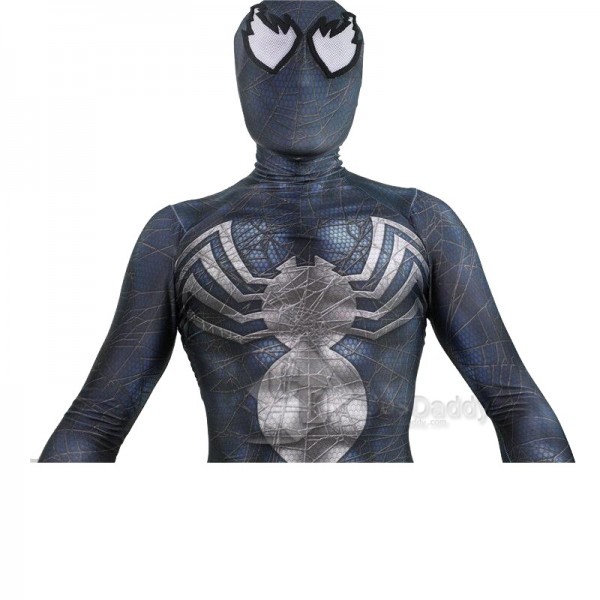 Venom Symbiote Eddie Brock Black Spider-Man Jumpsuit Cosplay Costume