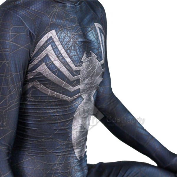 Venom Symbiote Eddie Brock Black Spider-Man Jumpsuit Cosplay Costume