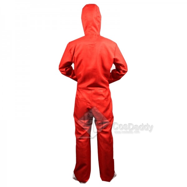 Salvador Dali La Casa De Papel Money Heist Red Jumpsuit Kids Adult Cosplay Costume