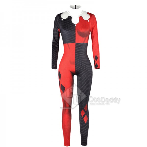 Suicide Squad Harley Quinn Jumpsuit Cosplay Costume