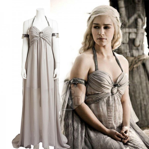 Game of Thrones Daenerys Targaryen Party Long Dress Cospaly Costume