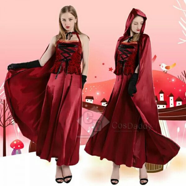 Women's Christmas Costume Little Red Riding Hood Party Costume