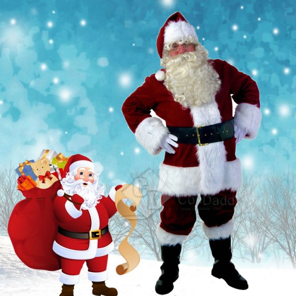 Men's Christmas Santa Claus Party Costume