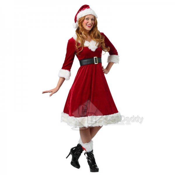 Miss Santa Claus Women's Party Dress Christmas Costume