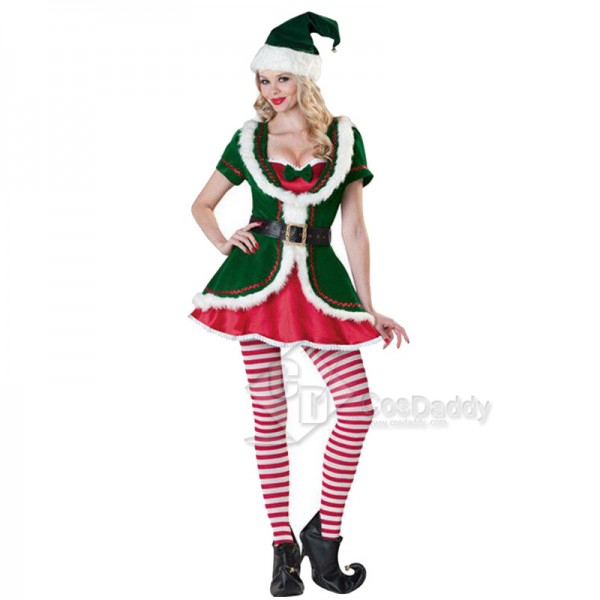 Adult Christmas Costume Women's Elf Party Costume