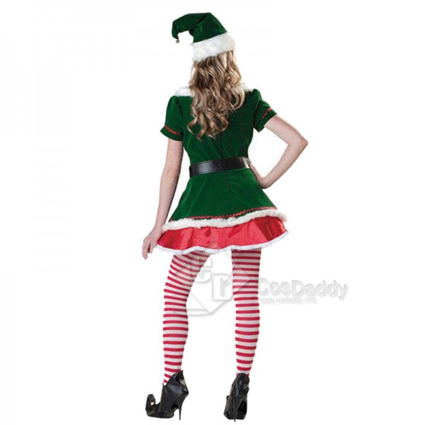 Adult Christmas Costume Women's Elf Party Costume
