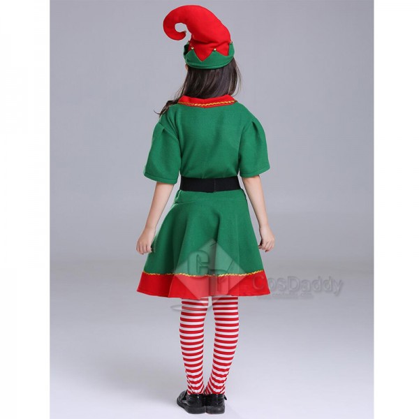 Toddler Holiday Christmas Elf Performance Costume