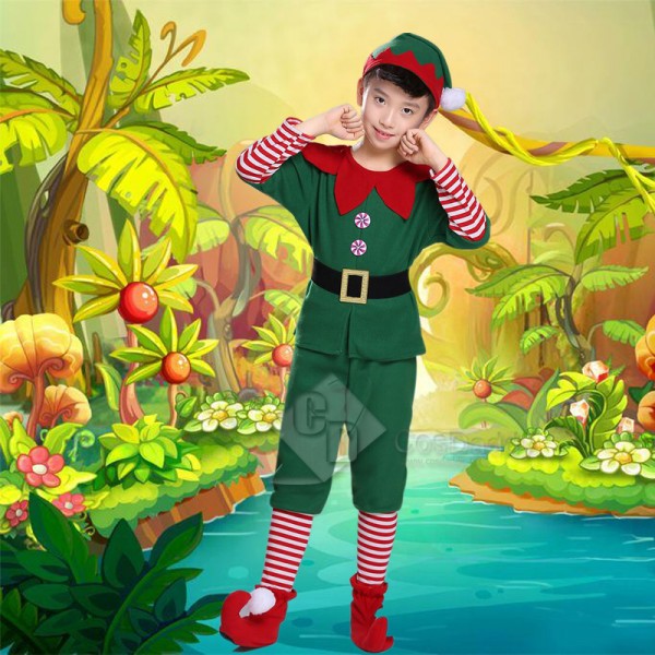 Toddler Holiday Christmas Fancy Elf Performance Co...