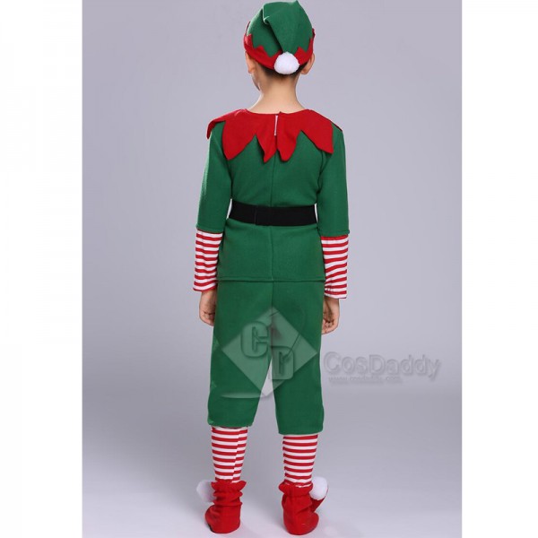 Toddler Holiday Christmas Fancy Elf Performance Costume