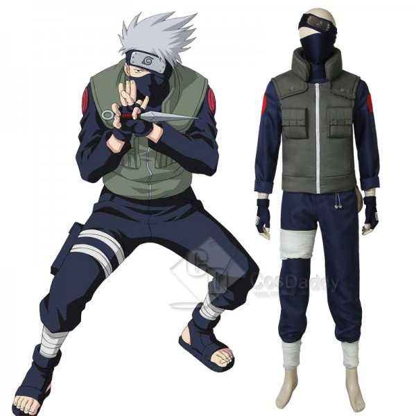 NARUTO Kakashi Hatake Cosplay Halloween Costume Me...