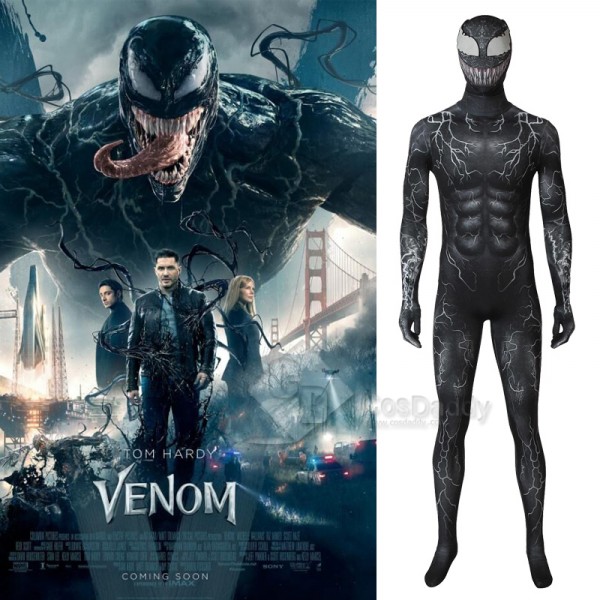 Venom Symbiote Jumpsuit Spider-Man Cosplay Costume