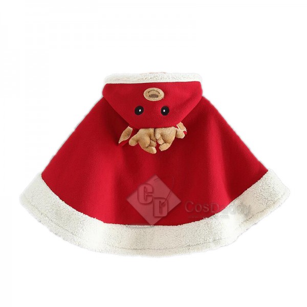 Christmas Reindeer Fancy Cloak Kids Outfit Costume