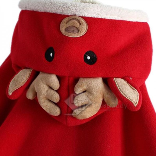 Christmas Reindeer Fancy Cloak Kids Outfit Costume