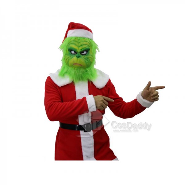 How the Grinch Stole Christmas The Grinch Mask Helmet Costume Props
