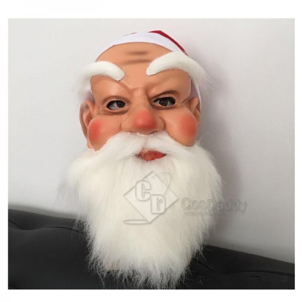 Santa Claus Kids Christmas Face Masquerade Costume Fancy Full Face Mask