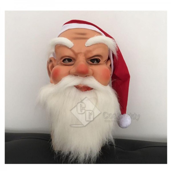 Santa Claus Kids Christmas Face Masquerade Costume...