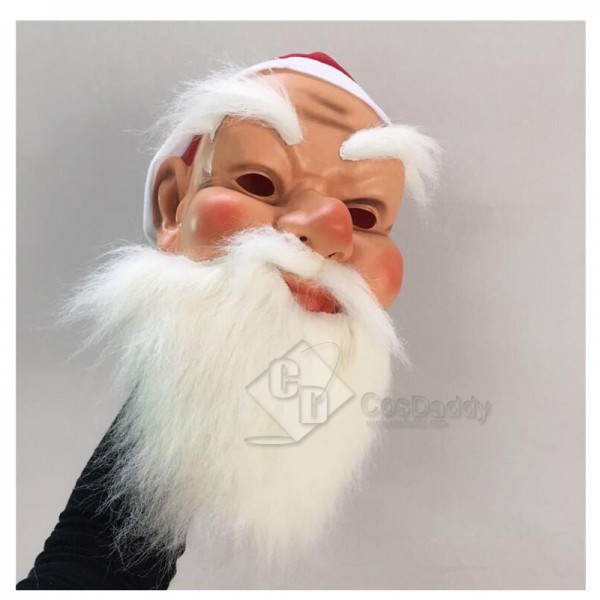 Santa Claus Kids Christmas Face Masquerade Costume Fancy Full Face Mask