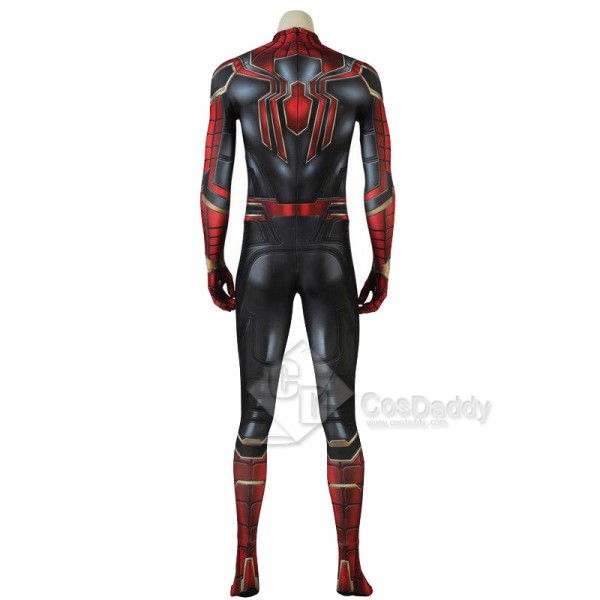 Avengers 3 Infinity War Spider-Man Peter Benjamin Parker Jumpsuit Mask Cosplay Costume