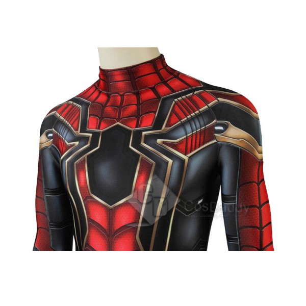 Avengers 3 Infinity War Spider-Man Peter Benjamin Parker Jumpsuit Mask Cosplay Costume