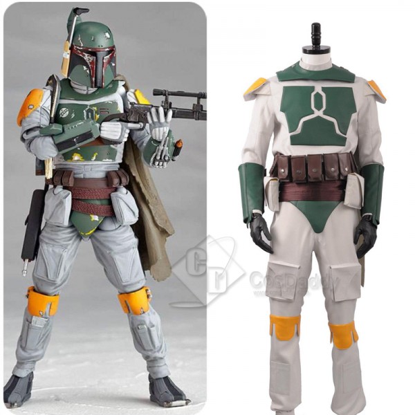 Star Wars Boba Fett Superhero Fighter Suit Cosplay Costume