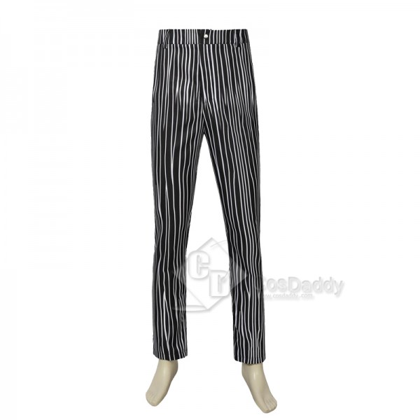 The Nightmare Before Christmas Skull Jack Skellington Stripe Suit Cosplay Costume