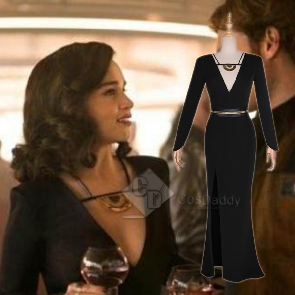 Solo A Star Wars Story Qi'Ra Black Dress Cosplay Costume