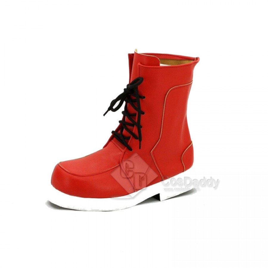My Hero Academia Midoriya Izuku Shoes Deku Black-red Fighting Boots Halloween Cosplay Shoes 
