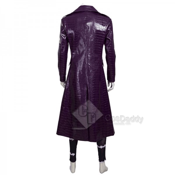 Suicide Squad The Joker Purple Long Coat Shorts Cosplay Costume