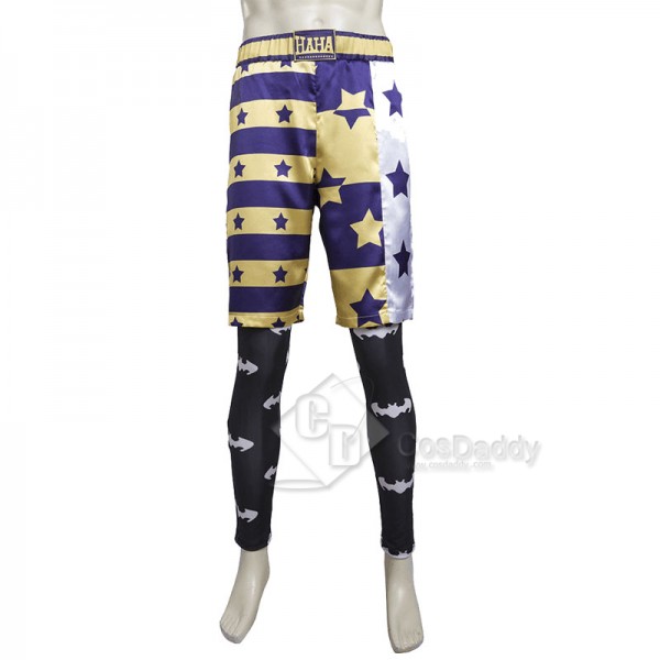 Suicide Squad The Joker Purple Long Coat Shorts Cosplay Costume