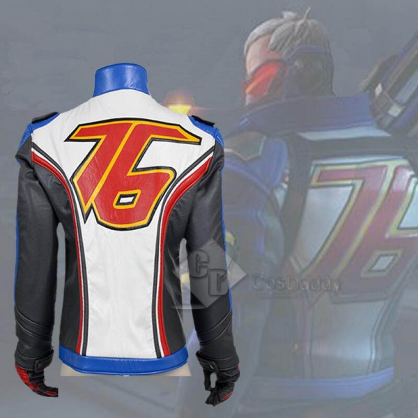 Overwatch OW Soldier 76 Coat Cosplay Costume