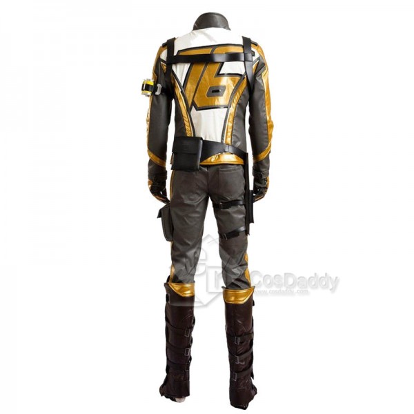 Overwatch OW Soldier 76 Cosplay Costume Gold Version