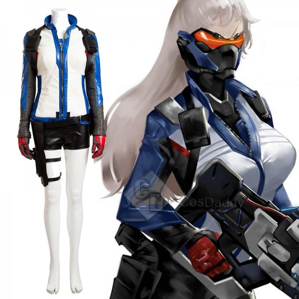 Overwatch OW Soldier 76 Women Cosplay Costume