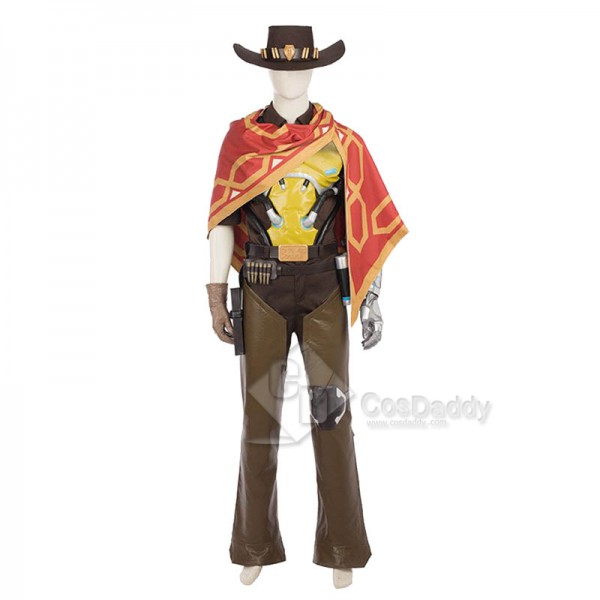 Overwatch OW Jesse Mccree Cosplay Costume