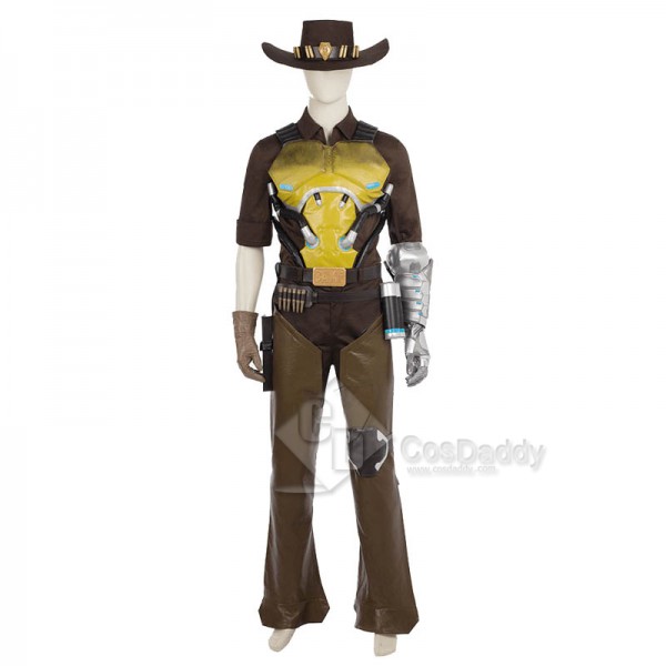 Overwatch OW Jesse Mccree Cosplay Costume