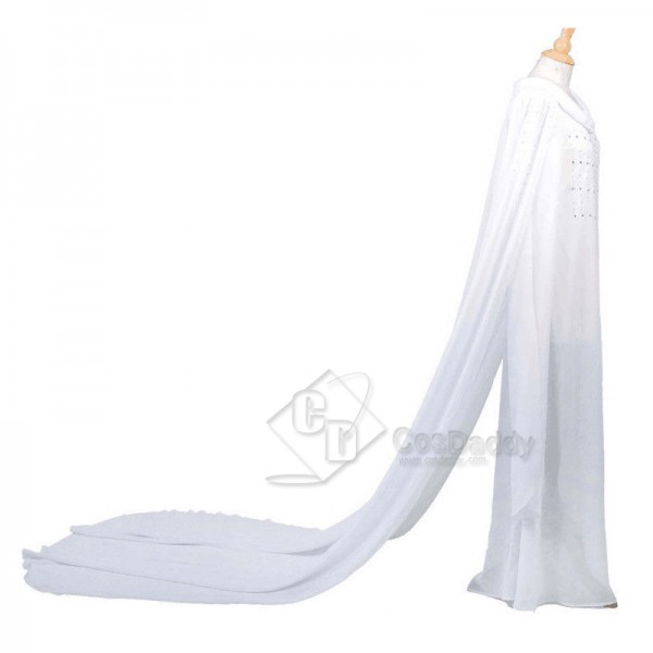 The Hobbit Galadriel White Long Dress Cosplay Costume