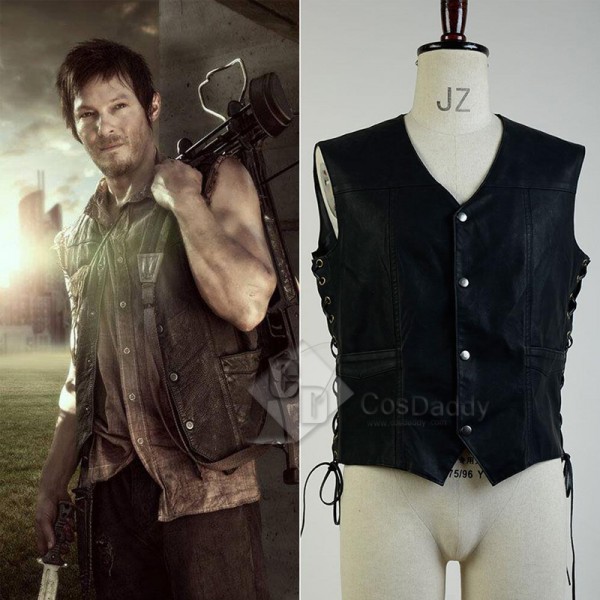 The Walking Dead Daryl Dixon Vest Jacket Cosplay C...