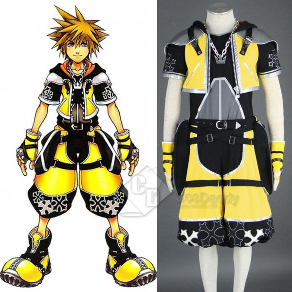 Kingdom Hearts Sora Outfit Yellow Cosplay Costume
