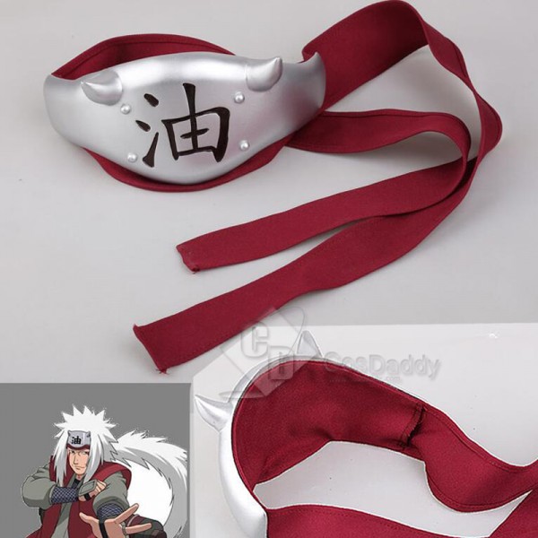 Naruto Jiraiya Waterfall Headband Cosplay Costume