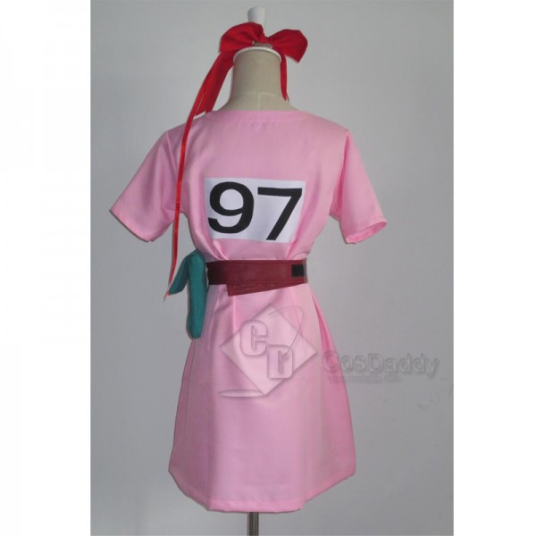 Dragon Ball Z Bulma Pink Dress Cosplay Costume